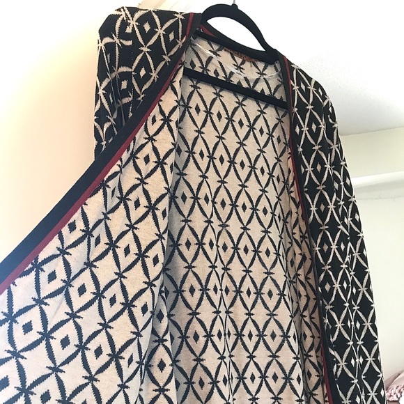 Long super soft patterned cardigan - Picture 2 of 5